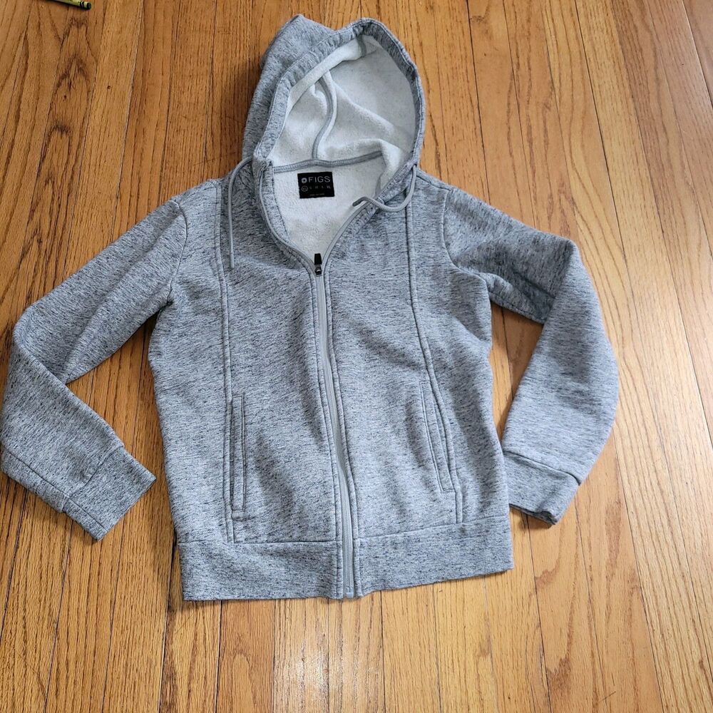 Figs Heather Dusk  Hoodie Hooded Sweatshirt Nurses RN Clothing Sz XS